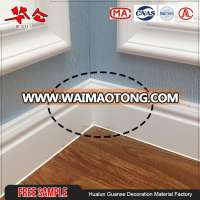 Flooring accessories decorative pvc baseboard, custom marble color plastic PVC skirting board